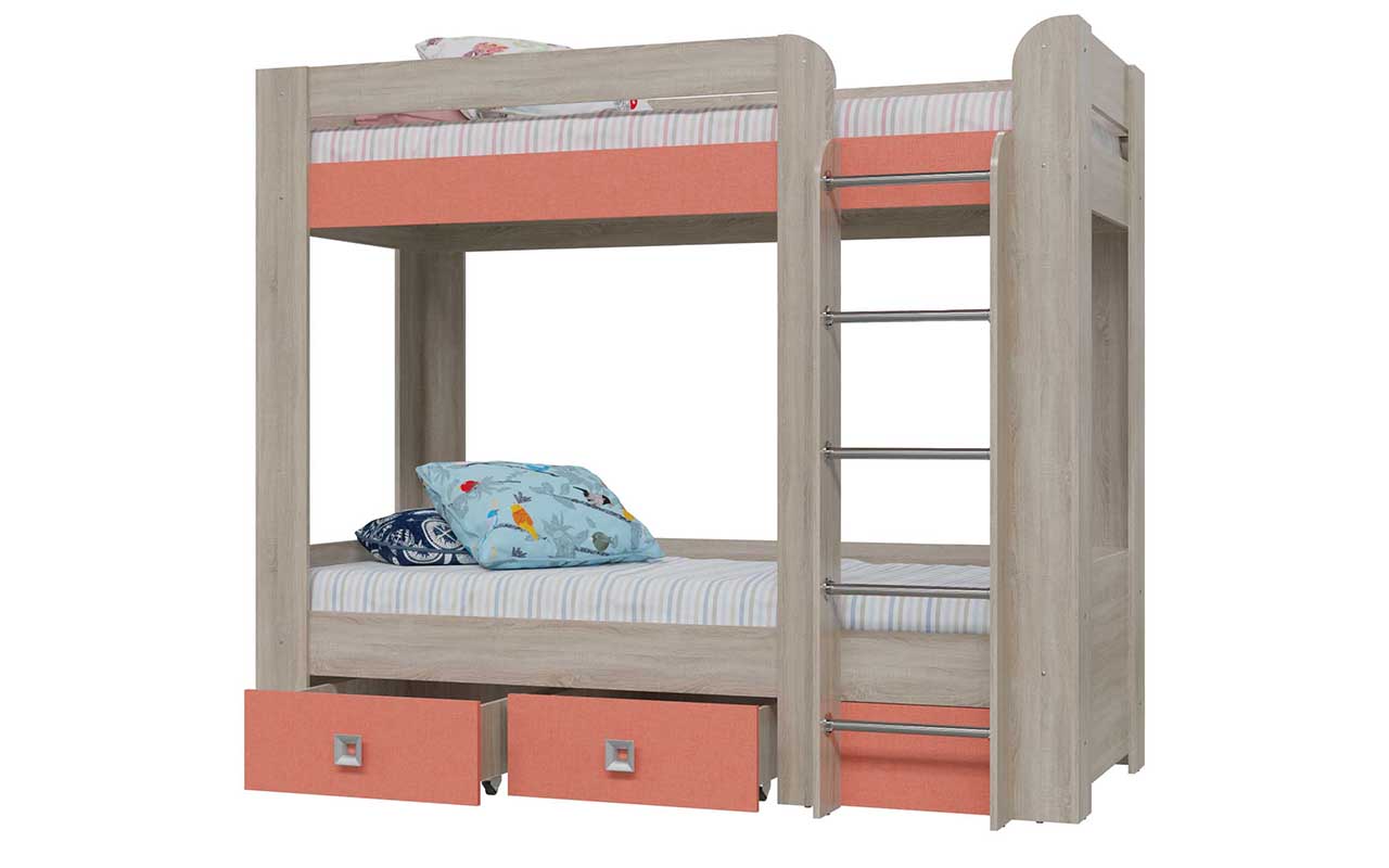 фото: Детская Кровать Гранд Кволити Сити двухъярусная 80x200 см