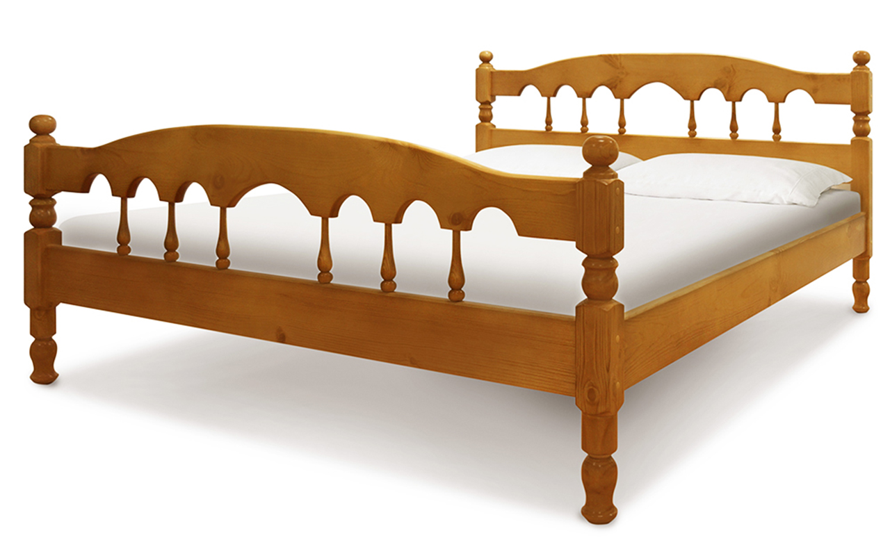 фото: Кровать ВМК-Шале Деревянные Капелла 160x200 см